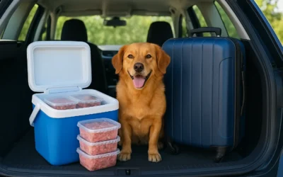 How to Travel With a Raw Fed Dog (Storage and Feeding Tips)
